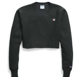 Champion Cropped Black Sweatshirt